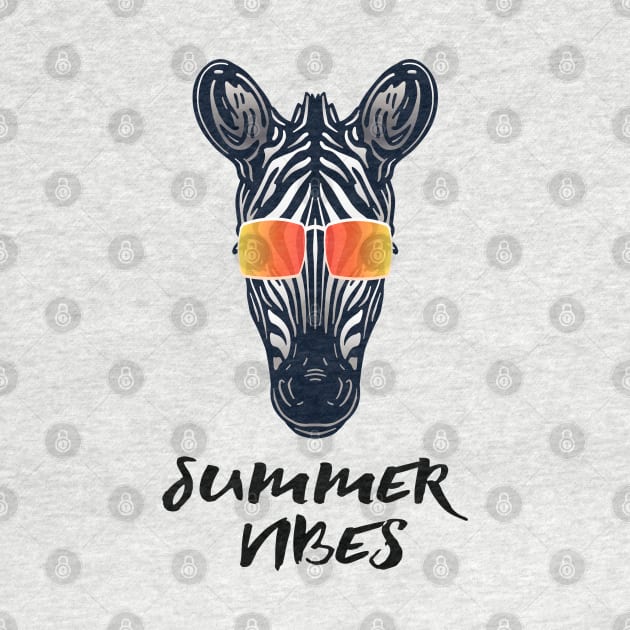 Summer Vibes Zebra by Mutinyintl